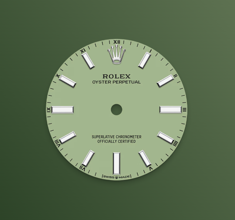 Rolex Oyster Perpetual 34mm, Stainless Steel, Pistachio, Ref# 124200-0006, dated 2025