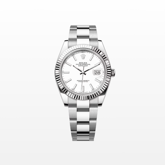 Rolex Datejust 41mm, Stainless Steel, White, Oyster, Ref# 126334-0009, dated 2025