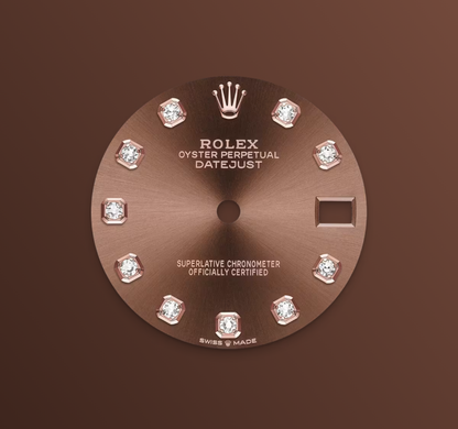 Rolex Datejust 31mm, 18k RG & Stainless Steel, Chocolate Diamond, Jubilee, Ref# 278271-0028, dated 2026