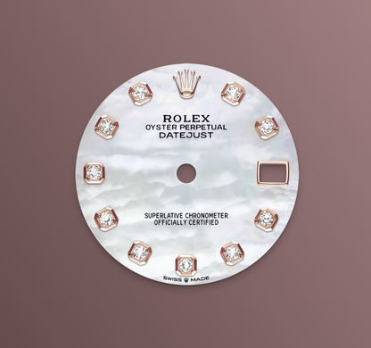 Rolex Datejust 31mm, 18k RG & Stainless Steel, Mother of Pearl Diamond, Oyster, Ref# 278271-0025, dated 2026