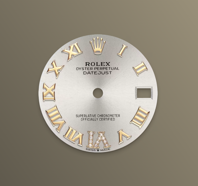 Rolex Datejust 31mm, 18k YG & Stainless Steel, Silver Roman Diamond, Oyster, Ref# 278273-0003, dated 2026