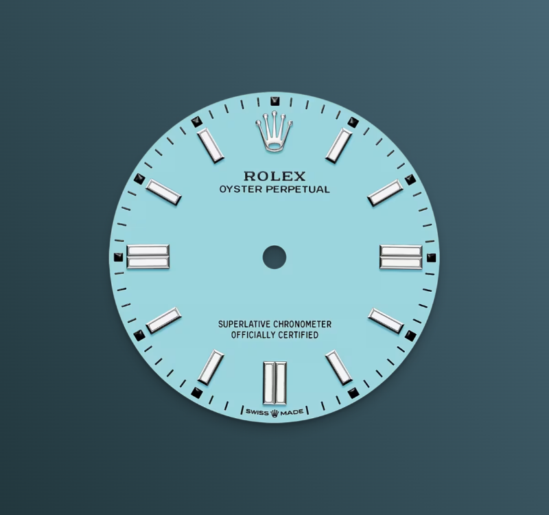 Rolex Oyster Perpetual 36mm, Stainless Steel, Turquoise Blue, Ref# 126000-0006, dated 2025