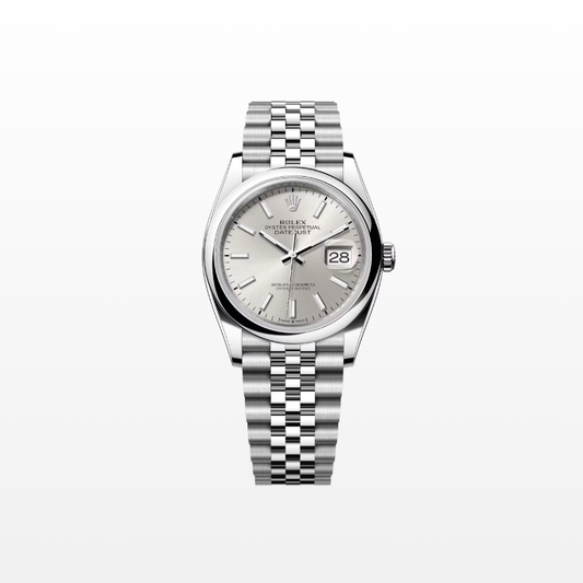 Rolex Datejust 36mm, Stainless Steel, Silver, Jubilee, Ref# 126200-0001, dated 2025