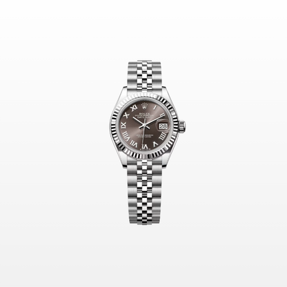 Rolex Lady-Datejust 28mm, 18k WG & Stainless Steel, Grey Roman, Jubilee, Ref# 279174-0013, dated 2026