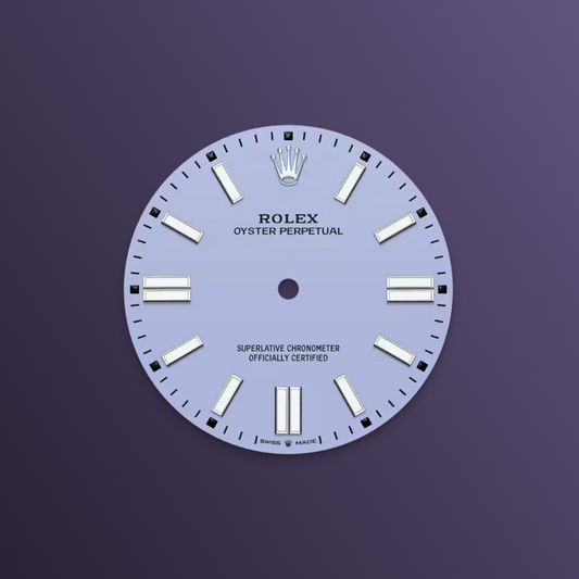 Rolex Oyster Perpetual 41mm, Stainless Steel, Lavender, Ref# 134300-0012, dated 2026