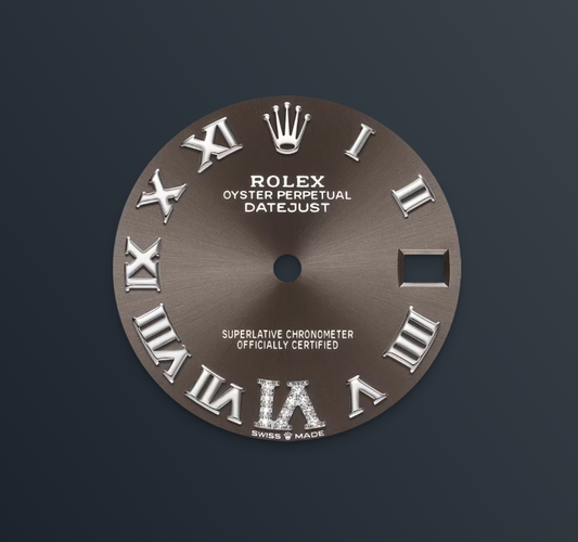 Rolex Datejust 31mm, Stainless Steel, Grey Roman VI Diamond, Jubilee, Ref# 278274-0028, dated 2025