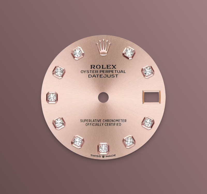 Rolex Datejust 31mm, 18k RG & Stainless Steel, Pink Diamond, Oyster, Ref# 278271-0023, dated 2026