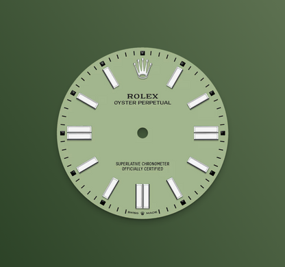 Rolex Oyster Perpetual 41 mm, Stainless Steel, Pistachio, Ref# 134300-0006, dated 2025
