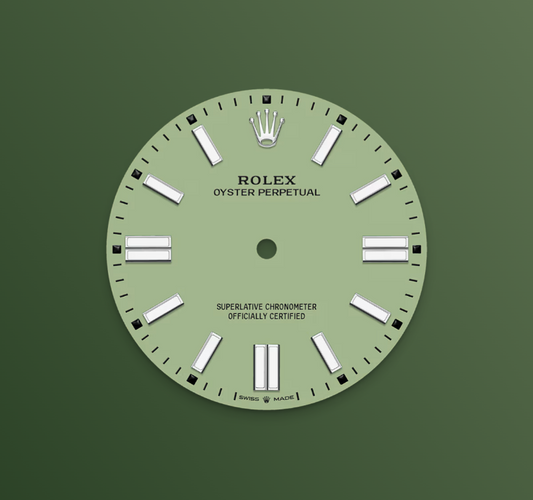 Rolex Oyster Perpetual 41 mm, Stainless Steel, Pistachio, Ref# 134300-0006, dated 2025