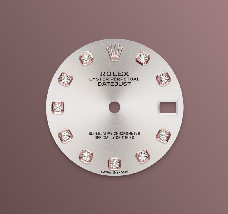 Rolex Datejust 31mm, 18k RG & Stainless Steel, Silver Diamond, Jubilee, Ref# 278271-0016, dated 2026