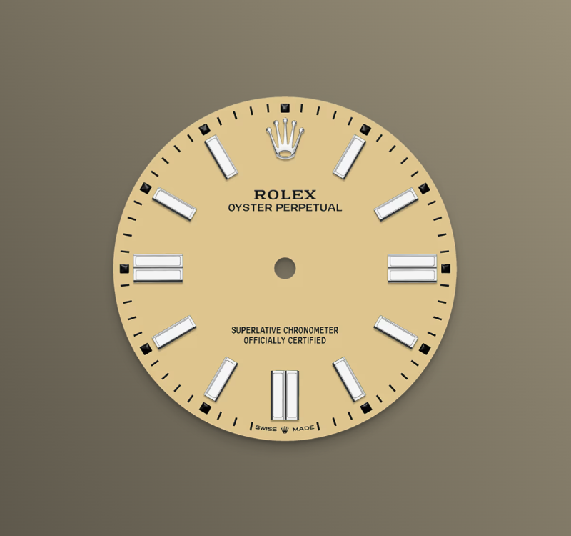 Rolex Oyster Perpetual 41 mm, Stainless Steel, Beige, Ref# 134300-0007, dated 2025