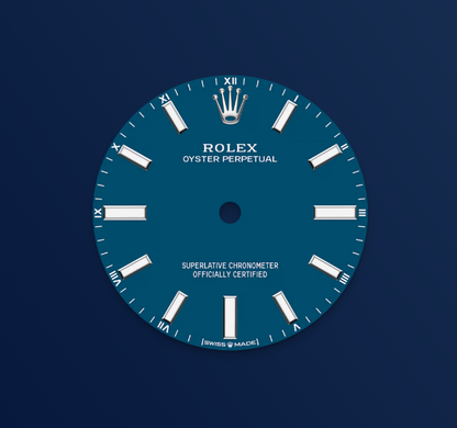 Rolex Oyster Perpetual 34mm, Stainless Steel, Blue, Ref# 124200-0011, dated 2026