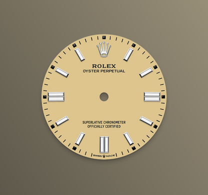 Rolex Oyster Perpetual 36mm, Stainless Steel, Beige, Ref# 126000-0012, dated 2025