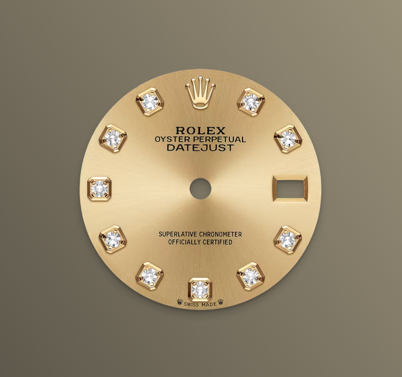 Rolex Lady-Datejust 28mm, 18k YG & Stainless Steel, Champagne diamond, Oyster, Ref# 279173-0012, dated 2026