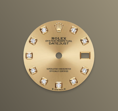 Rolex Lady-Datejust 28mm, 18k YG & Stainless Steel, Champagne diamond, Oyster, Ref# 279173-0012, dated 2026
