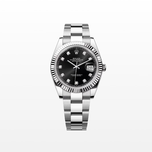 Rolex Datejust 41mm, Stainless Steel, Black Diamond, Oyster, Ref# 126334-0011, dated 2025