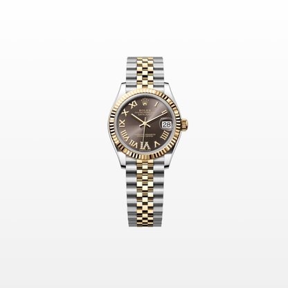 Rolex Datejust 31mm, 18k YG & Stainless Steel, Grey Roman Diamond, Jubilee, Ref# 278273-0018, dated 2026