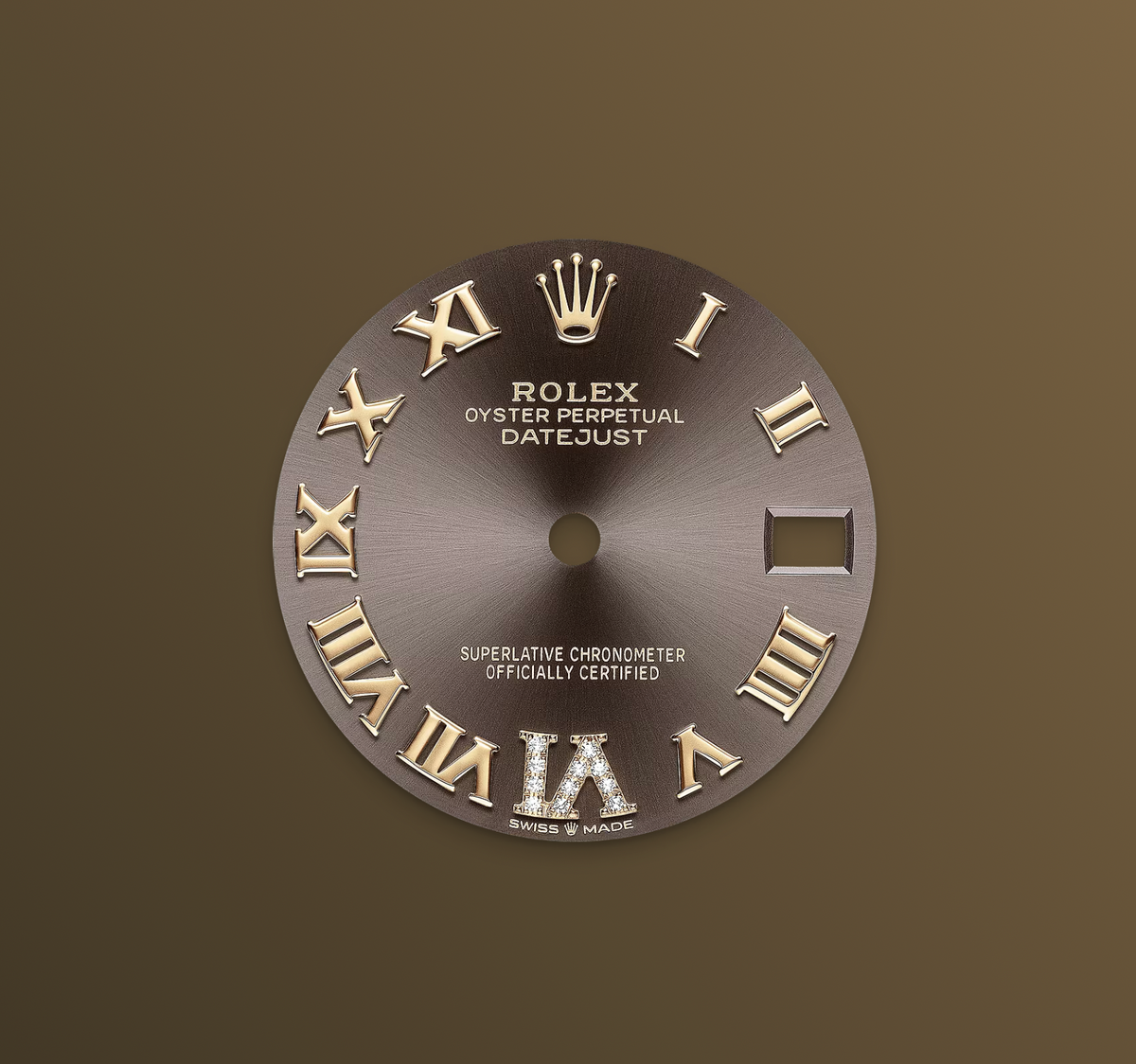 Rolex Datejust 31mm, 18k YG & Stainless Steel, Grey Roman Diamond, Jubilee, Ref# 278273-0018, dated 2026