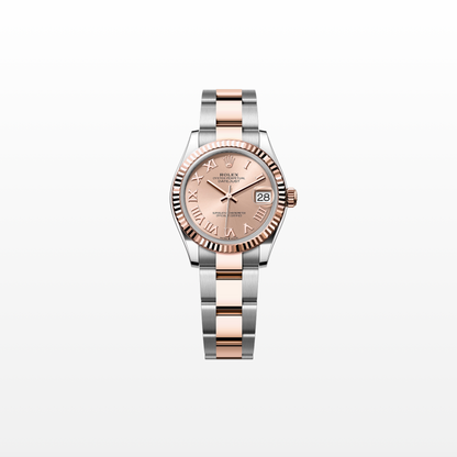 Rolex Datejust 31mm, 18k RG & Stainless Steel, Pink Roman, Oyster, Ref# 278271-0005, dated 2026