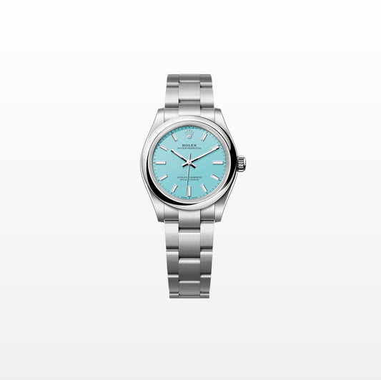 Rolex Oyster Perpetual 31mm, Stainless Steel, Turquoise, Ref# 277200-0007, dated 2025