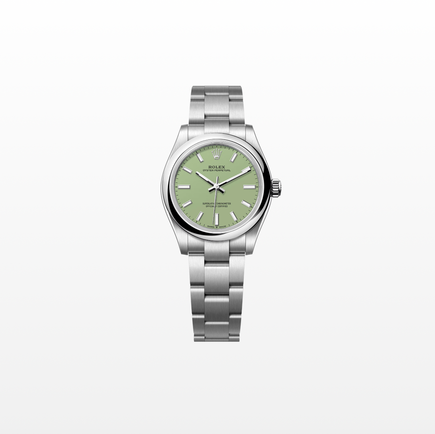 Rolex Oyster Perpetual 31mm, Stainless Steel, Pistachio, Ref# 277200-0012, dated 2025