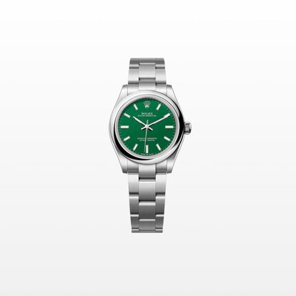 Rolex Oyster Perpetual 31mm, Stainless Steel, Green, Ref# 277200-0006, dated 2025