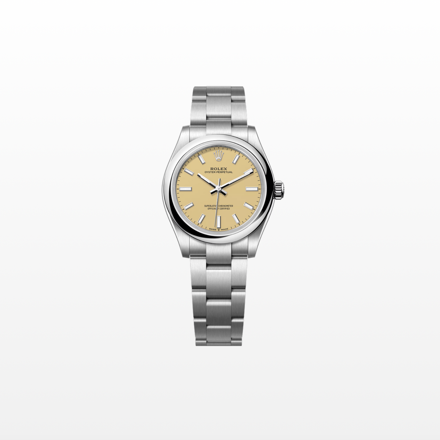 Rolex Oyster Perpetual 31mm, Stainless Steel, Beige, Ref# 277200-0013, dated 2025