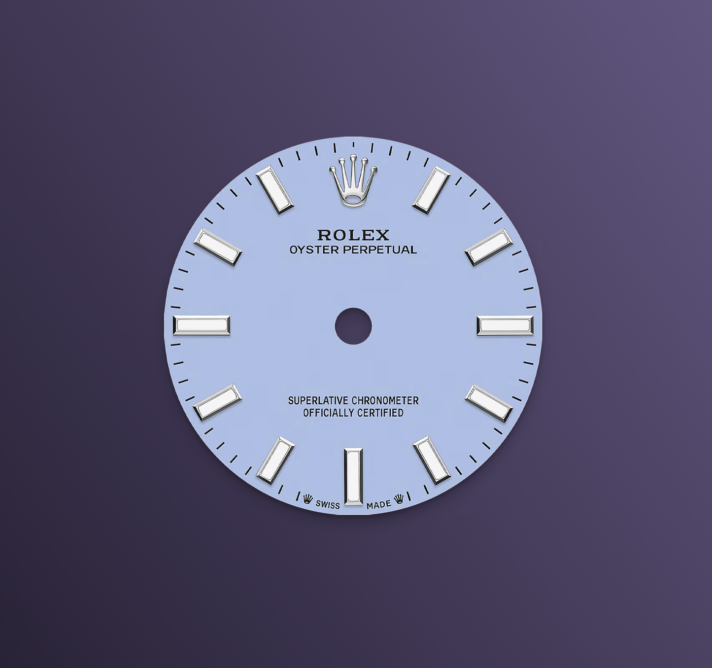 Rolex Oyster Perpetual 28mm, Stainless Steel, Lavender, Ref# 276200-0008, dated 2025