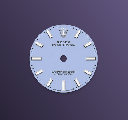 Rolex Oyster Perpetual 28mm, Stainless Steel, Lavender, Ref# 276200-0008, dated 2025