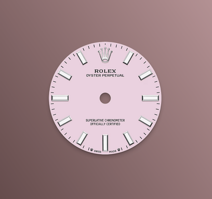 Rolex Oyster Perpetual 28mm, Stainless Steel, Candy Pink, Ref# 276200-0009, dated 2025