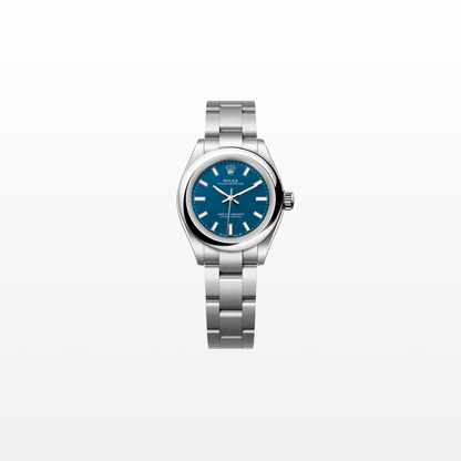 Rolex Oyster Perpetual 28mm, Stainless Steel, Blue, Ref# 276200-0011, dated 2026