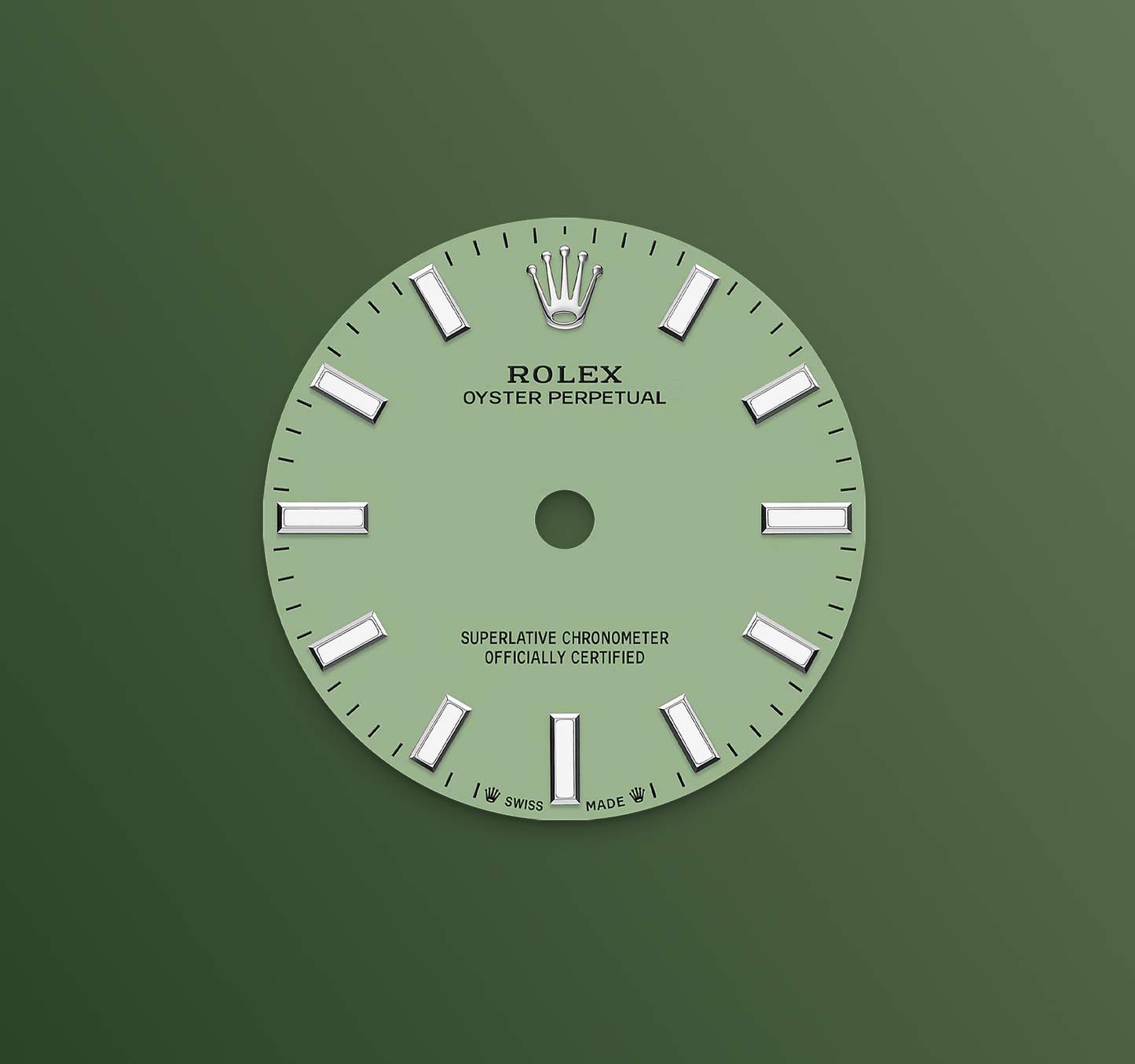 Rolex Oyster Perpetual 28mm, Stainless Steel, Pistachio, Ref# 276200-0006, dated 2025