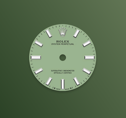 Rolex Oyster Perpetual 28mm, Stainless Steel, Pistachio, Ref# 276200-0006, dated 2025