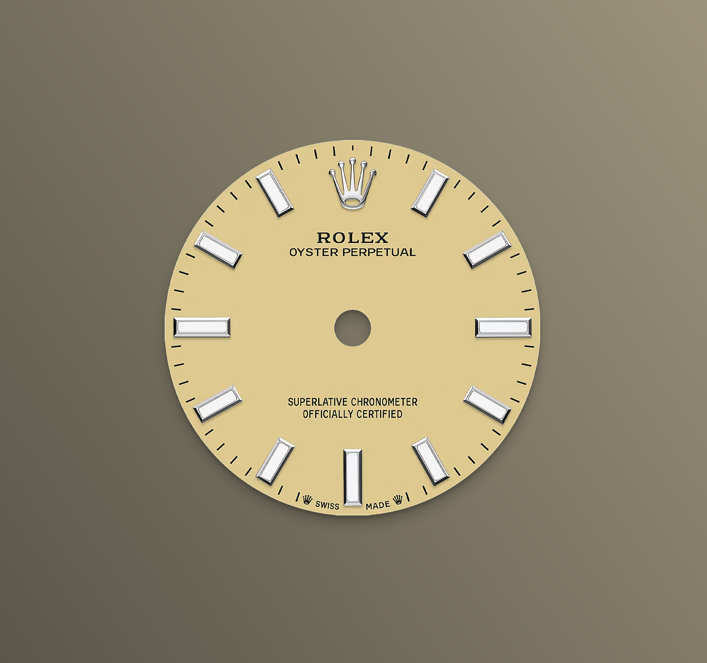 Rolex Oyster Perpetual 28mm, Stainless Steel, Beige, Ref# 276200-0007, dated 2025