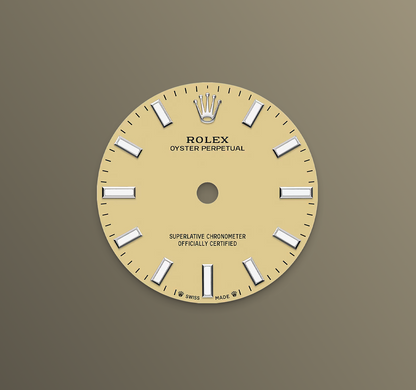 Rolex Oyster Perpetual 28mm, Stainless Steel, Beige, Ref# 276200-0007, dated 2025