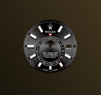 Rolex Sky-Dweller 42mm, 18k WG & Stainless Steel, Black, Oyster, Ref# 336934-0007, dated 2025