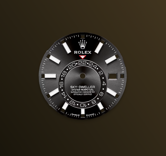 Rolex Sky-Dweller 42mm, 18k WG & Stainless Steel, Black, Jubilee, Ref# 336934-0008, dated 2025