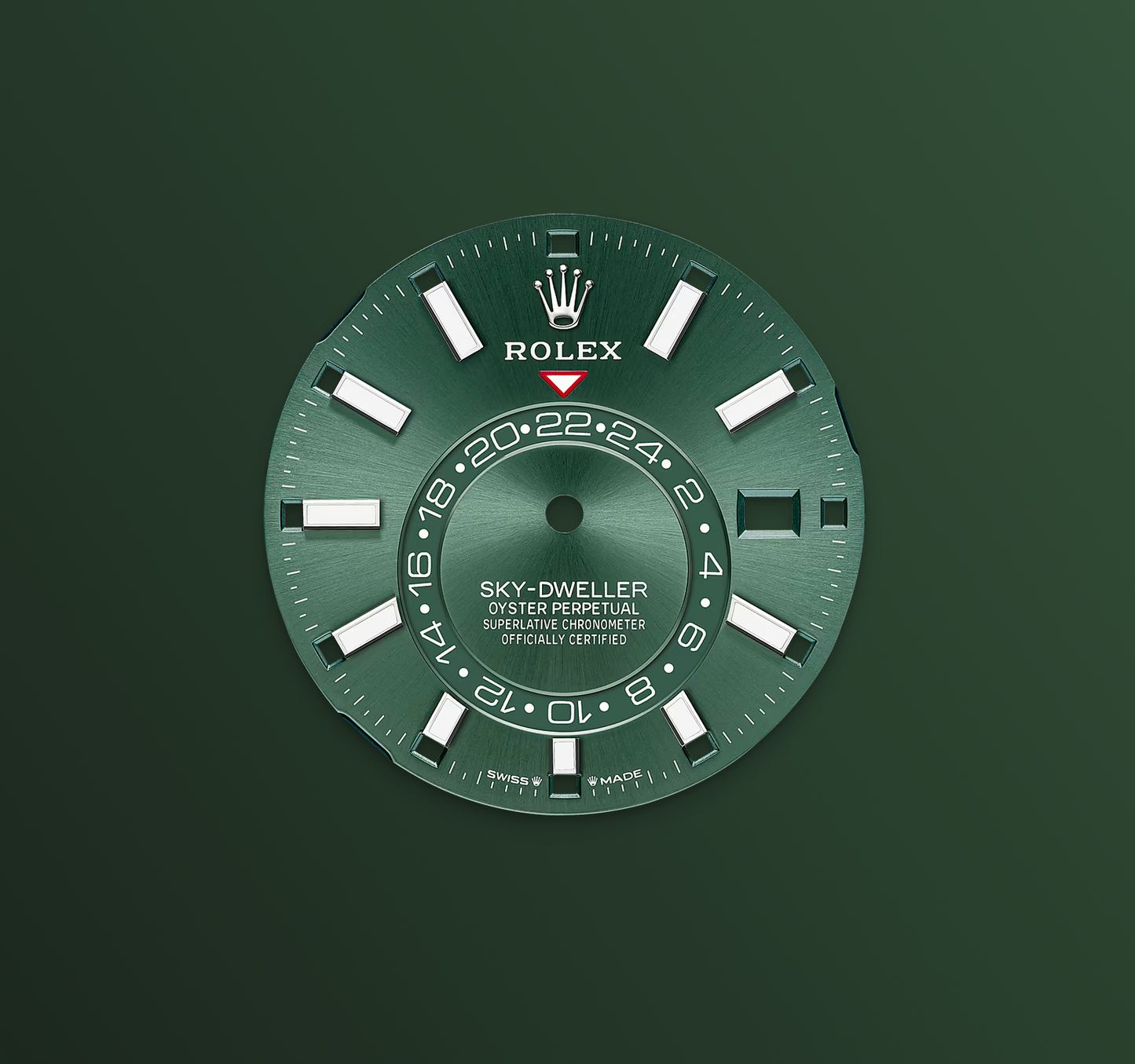 Rolex Sky-Dweller 42mm, 18k WG & Stainless Steel, Green, Jubilee, Ref# 336934-0002, dated 2025