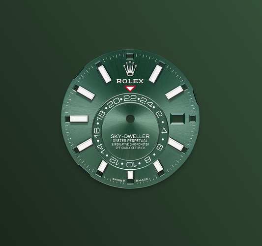 Rolex Sky-Dweller 42mm, 18k WG & Stainless Steel, Green, Jubilee, Ref# 336934-0002, dated 2025