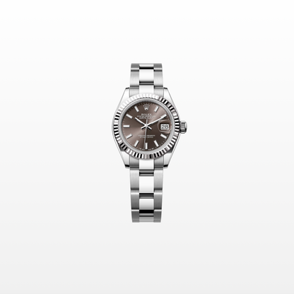 Rolex Lady-Datejust 28mm, 18k WG & Stainless Steel, Grey, Oyster, Ref# 279174-0012, dated 2026