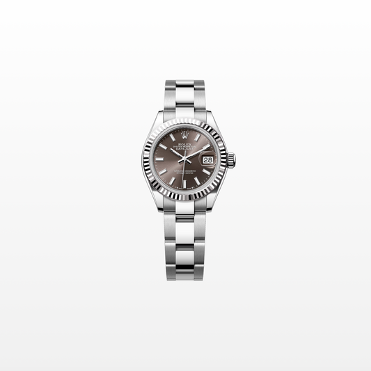Rolex Lady-Datejust 28mm, 18k WG & Stainless Steel, Grey, Oyster, Ref# 279174-0012, dated 2026