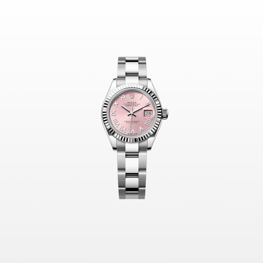 Rolex Lady-Datejust 28mm, 18k WG & Stainless Steel, Pink Roman, Oyster, Ref# 279174-0018, dated 2026