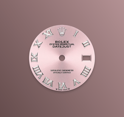 Rolex Lady-Datejust 28mm, 18k WG & Stainless Steel, Pink Roman, Jubilee, Ref# 279174-0017, dated 2026