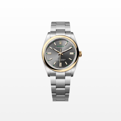 Rolex Oyster Perpetual 36mm, 18k YG & Stainless Steel, Slate, Ref# 126003-0001, dated 2026
