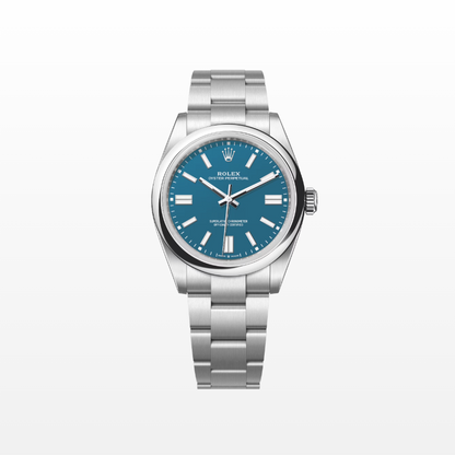 Rolex Oyster Perpetual 41 mm, Stainless Steel, Med Blue, Ref# 134300-0009, dated 2025