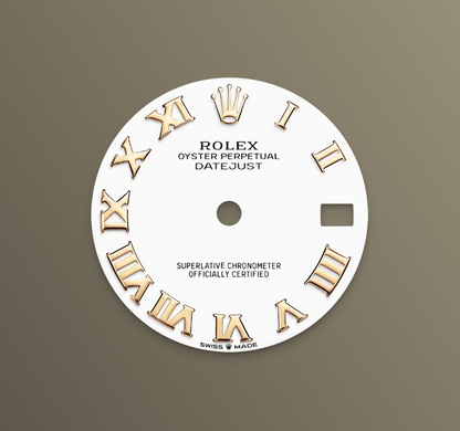 Rolex Datejust 31mm, 18k YG & Stainless Steel, White Roman, Oyster, Ref# 278273-0001, dated 2026