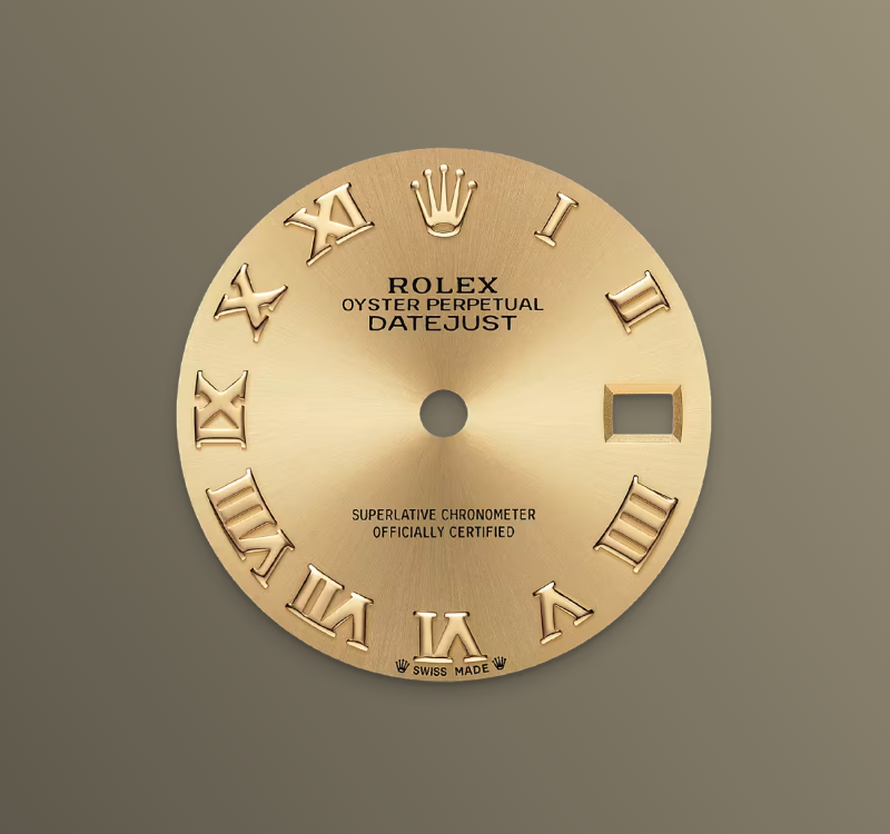 Rolex Lady-Datejust 28mm, 18k YG & Stainless Steel, Champagne Roman, Oyster, Ref# 279173-0010, dated 2026
