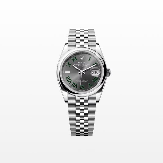 Rolex Datejust 36mm, Stainless Steel, Wimbledon, Slate, Jubilee, Ref# 126200-0017, dated 2025
