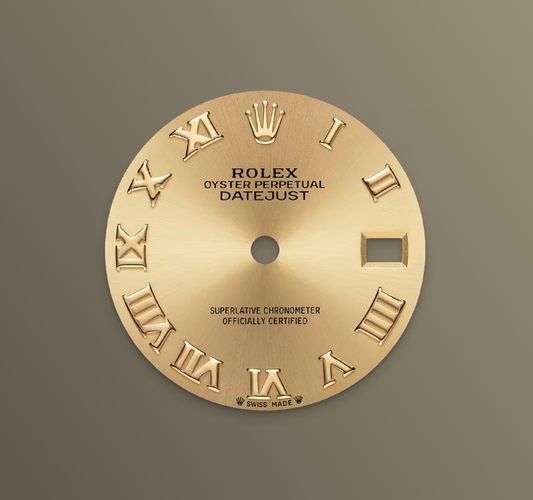 Rolex Lady-Datejust 28mm, 18k YG & Stainless Steel, Champagne Roman, Jubilee, Ref# 279173-0009, dated 2026