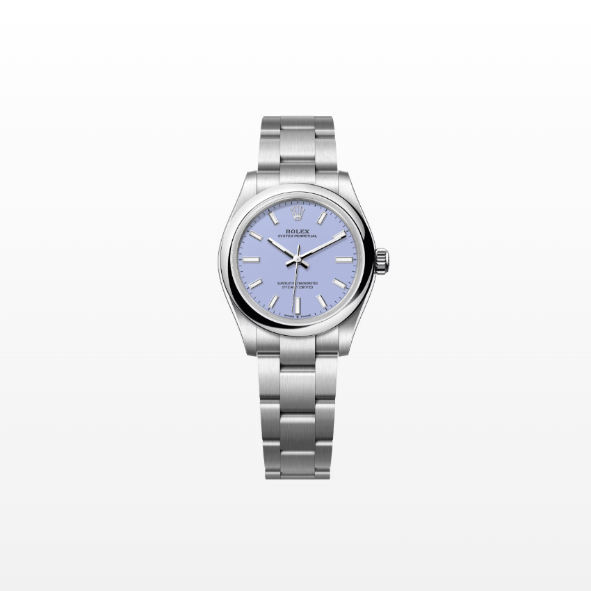 Rolex Oyster Perpetual 31mm, Stainless Steel, Lavender, Ref# 277200-0014, dated 2025